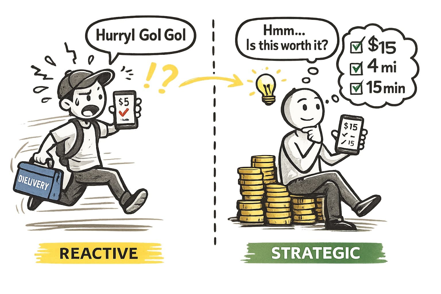Stop Chasing Every Order: How to Think Like a 5-Star Gig Worker